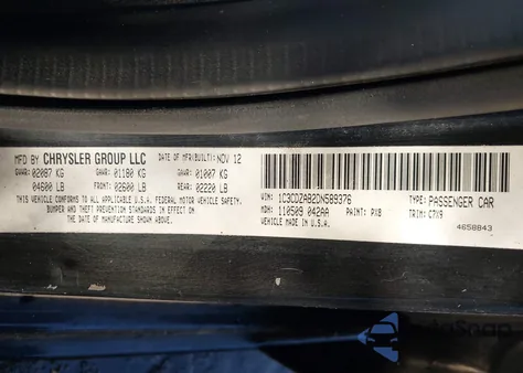 2013 Dodge Avenger Se z USA, uszkodzony, nr VIN 1C3CDZAB2DN589376